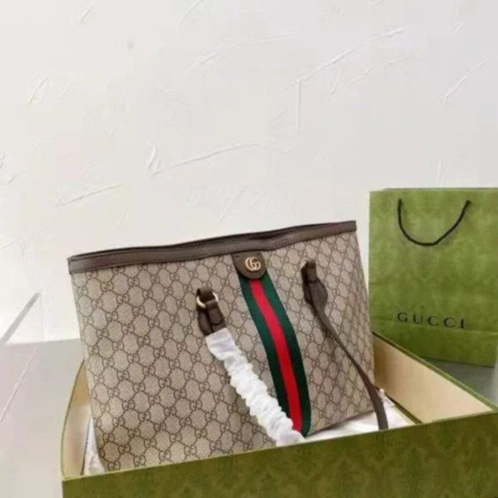 Gucci Medium Ophidia Shopping Bag Tote - Picture 3 of 7